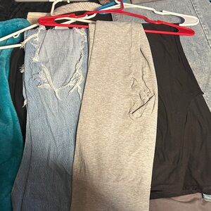 Aeropostale Blue and Gray Boyfriend Jeans